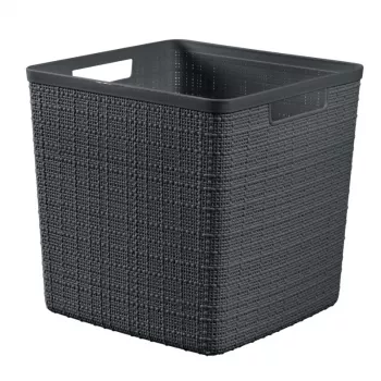 CURVER Basket Jute Square 17L 28x28x27cm Dark Grey