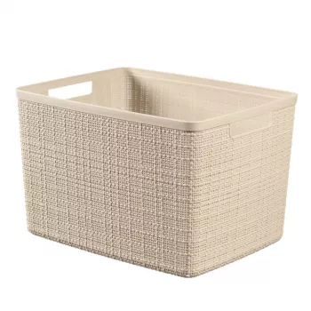 CURVER Basket Jute L 20L 36x28x23cm Cream