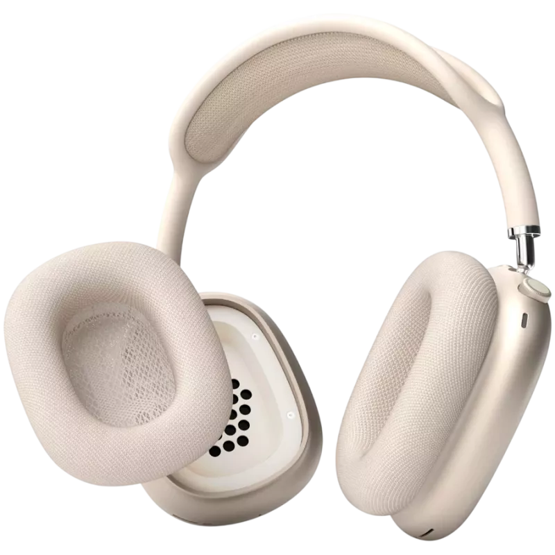 VONMÄHLEN Air Cushions for AirPods Max, Champagne - Premium Protein Leather & Memory Foam Replacement Ear Cushions