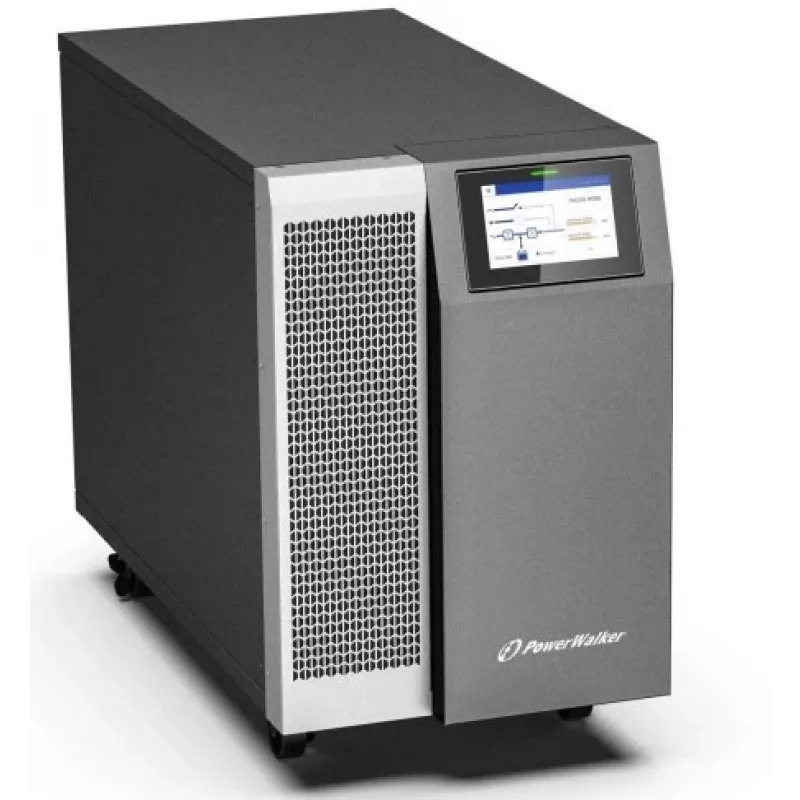 PowerWalker VFI 30K TAP PF1 3/3 BE Online Double-Conversion UPS, 30kVA/30kW, 3-Phase In/Out, Tower, External Batteries