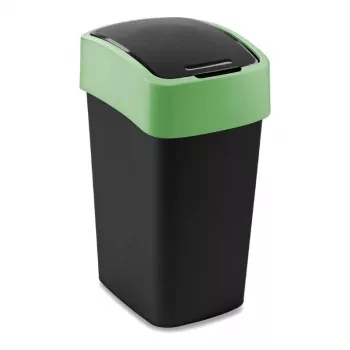 Curver Flip Bin 25L Waste Bin Black/Green