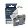 MediaRange Compatible Brother TZ-FX231/TZe-FX231 Flexible ID Label Tape Cassette 12mm 8m Black on White