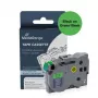 MediaRange Brother TZ-741/TZe-741 Compatible Laminated Label Tape 18mm 8m Black on Green