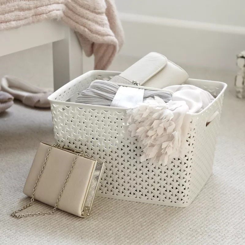 CURVER Basket My Style L 18L Cream Storage Basket
