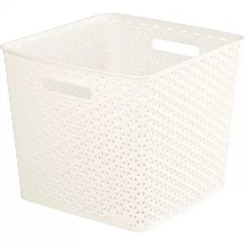 CURVER My Style Square Storage Basket 25L Cream
