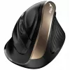 UNITEK Genius Ergo 8250S Wireless Ergonomic Mouse Black-Gold 1600DPI