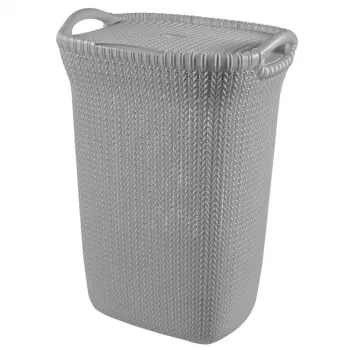 CURVER Knit 57L Laundry Box Light Grey