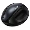 UNITEK Genius Ergo 8300S Wireless Ergonomic Mouse, 1600 DPI, Black/Grey