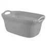 Curver Knit 40L Laundry Basket Light Grey