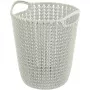 CURVER Knit Paper Basket 7L White 23x24x27cm