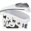 Curver Petlife Dog Food Storage Container 23L Black with Paw Print Design