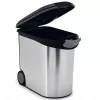 CURVER Pet Life 35L Airtight Pet Food Storage Container with Wheels, Silver, Holds 12kg Dry Food, BPA-Free Plastic