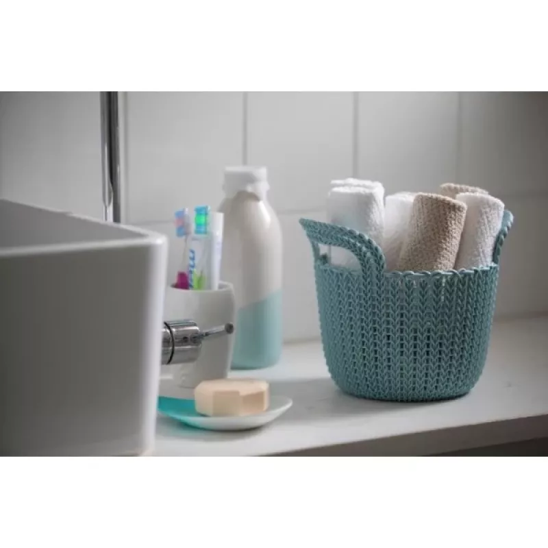 CURVER Basket Knit XS Round 3L White 23x19x19cm