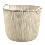 Curver Knit L Round Laundry Basket 30L White 40x39x33cm
