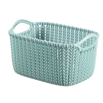 CURVER Basket Knit XS Rectangular 3L Storage Basket Blue 25x18x14cm