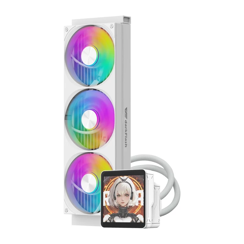 DarkFlash DV360S MAX White 360mm ARGB AIO Liquid CPU Cooler