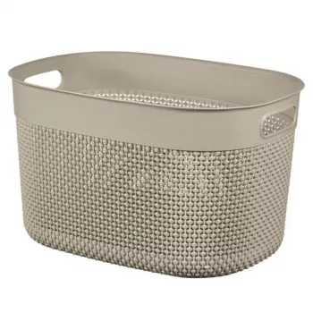 CURVER Filo L Storage Basket 18L 38x28x22cm Beige Woven Look