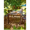 Keter Melody Rectangular Garden Table Brown UV-Protected Resin Seats 6-8 Tool-Free Assembly