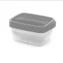 CURVER Food Container Set Rectangular 3x1L Vedo Transparent Grey