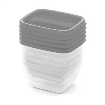 CURVER Vedo Food Container Set 5x0.25 L Transparent Grey
