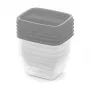 CURVER Vedo Food Container Set 5x0.25 L Transparent Grey
