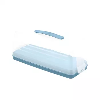 Curver Rectangular Cake Transport Box 35.5 x 15 x 14.2 cm Blue