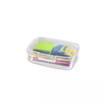 CURVER Snap Box Rectangular Food Storage Container with Divider, 3.3L, Transparent