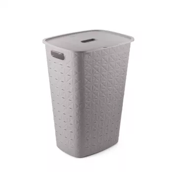 Curver Softex 56L Laundry Box Grey-Brown