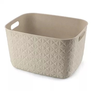 CURVER Softex Large Storage Basket 19L Chalk White
