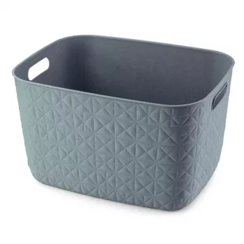 CURVER Softex L Storage Basket 19L Rectangular Teal Woven Texture