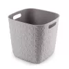 CURVER Softex Square Storage Basket 15L Chalk White 27.9x27.9x26.9cm