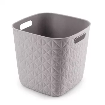 CURVER Softex Square Storage Basket 15L Chalk White 27.9x27.9x26.9cm