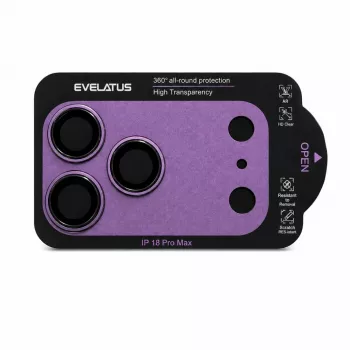 Evelatus Apple iPhone 18 Pro Full Body Camera Lens Protection Premium Burgundy