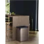 KETER Verto Recycle 54L Rectangular Metallized Waste Bin, Pearl Grey