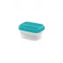 CURVER Vedo Rectangular Food Container Set 3x1L Transparent Turquoise