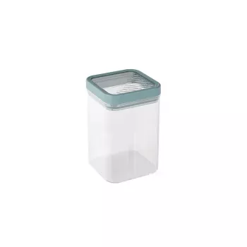 CURVER Kara 1.2L Airtight Dry Food Storage Container, Transparent Body with Teal Lid, BPA-Free, Stackable, Dishwasher Safe