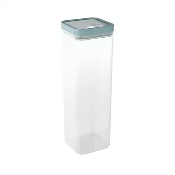 CURVER Kara Dry Food Storage Container 2.4L Transparent/Teal Airtight BPA-Free