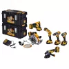 DEWALT DCK623P3-QW 18V XR 6-Piece Brushless Power Tool Combo Kit with 3x 5.0Ah Batteries, Charger, TSTAK VI Case