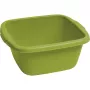 CURVER Square Bowl 14L Green - BPA-Free Polypropylene Mixing & Serving Bowl, Dishwasher Safe