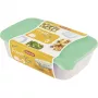 CURVER Fresh & Go Rectangular Food Bowl Set of 3 (2L + 1L + 0.5L) Green