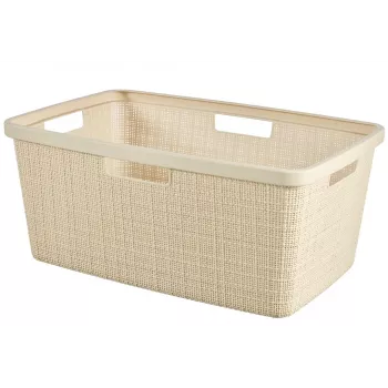 CURVER Laundry Basket Jute 46L 59x39x26cm Cream