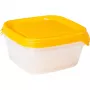 CURVER Fresh & Go Pet Food Bowl Set of 3, 0.8L Each, Yellow, Airtight Lids