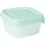 CURVER Fresh & Go Food Bowl Set of 3, 0.8 L Each, Green, Airtight, Microwave & Dishwasher Safe