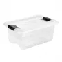 KEEPEER Crystalbox Cornelia 4L Transparent Storage Box with Lid, 29.5 x 19.5 x 12.5 cm