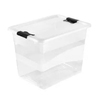 keeeper Crystalbox Cornelia Storage Box with Lid, 24 L, Transparent, 39.5 x 29.5 x 30 cm