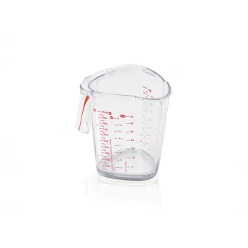 LEIFHEIT Measuring Cup 1L, Transparent, SAN Plastic, ml/L/Grams Scales, Dishwasher Safe