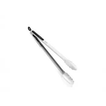 LEIFHEIT Kitchen and Grill Tongs 41cm Stainless Steel with Locking Mechanism