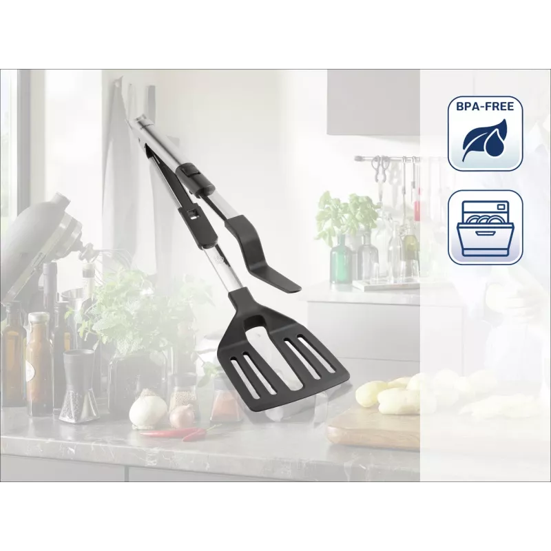 Leifheit ProLine 2-in-1 Spatula and Trimmer, Stainless Steel, 30.5 cm