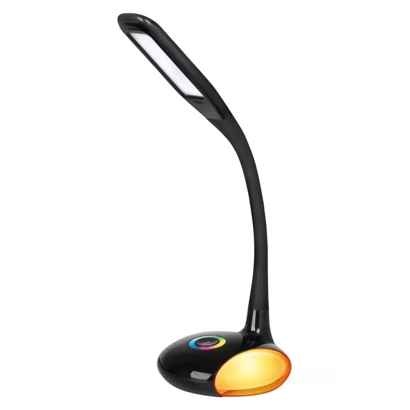 Activejet AJE-VENUS RGB Black LED Desk Lamp with RGB Base, 7W Main Light, 3W RGB Base, 400lm, 3000K/4500K/6000K, Touch Control, Flexible Arm