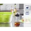 LEIFHEIT Salad Dressing Shaker 300 ml, Transparent/Green